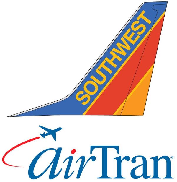Logos de Southwest Airlines et AirTran Airways
