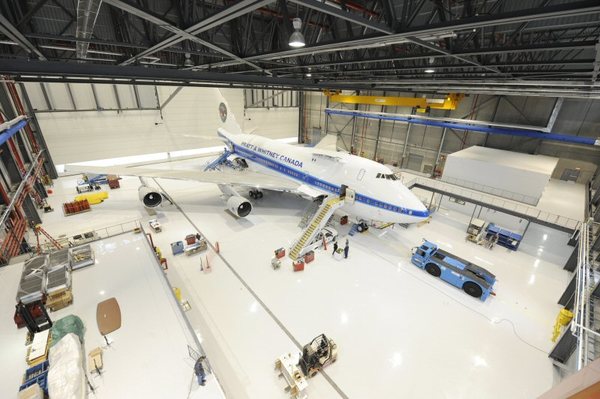 Boeing 747SP de Pratt & Whitney Canada dans le nouveau centre d'essais en vol