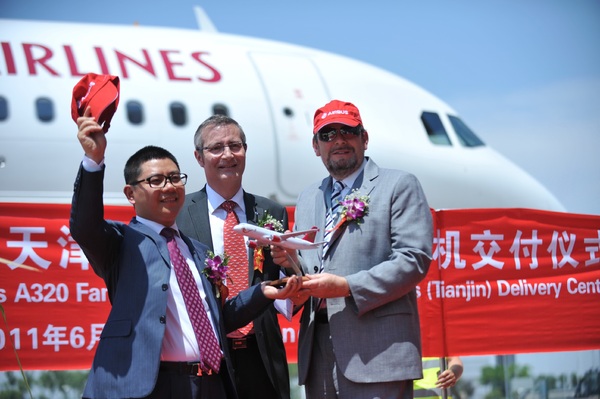 Airbus livre le 50ème monocouloir assemblé en chine Airbus livre le 50ème monocouloir assemblé en chine