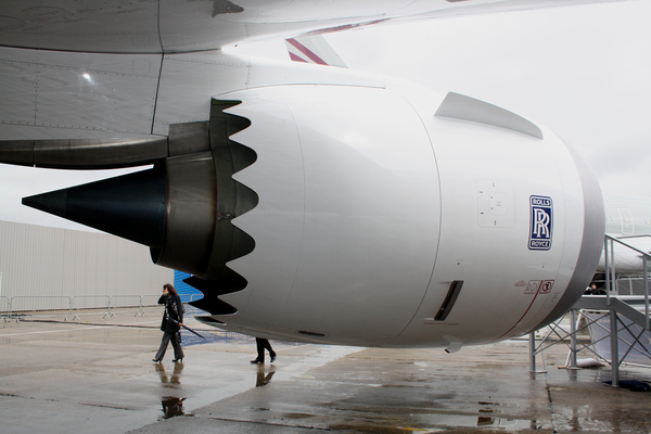 Le moteur du Boeing 787 au salon du Bourget 2011