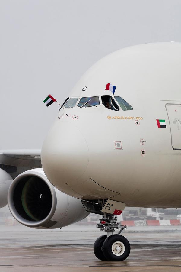 Airbus A380 Etihad à Paris