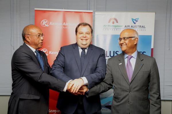 Signature partenariat Air Austral, Air Madagascar et Kenya Airways