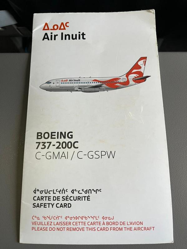 Vol en Boeing 737-200 Air Inuit