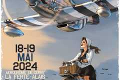 Affiche fête aérienne Amicale Jean Baptiste Salis, le temps des hélices 2024