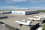 Interprétation de la future usine d'assemblage finale des Boeing 787 de North Charleston en Caroline du Sud