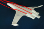 SAX-40 : Le flux d'air est décéléré et arrive aux entrées d'air à la même vitesse que la vitesse de croisière de l'avion