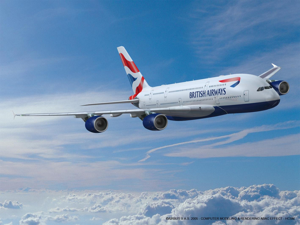 A380 de British Airways