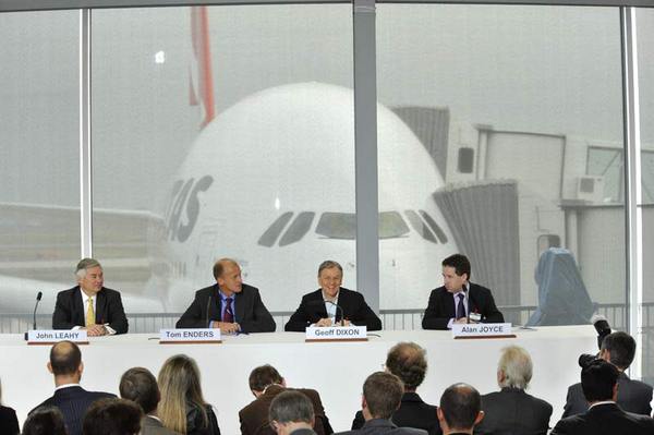 LIvraison à Qantas de leur premier Airbus A380-800