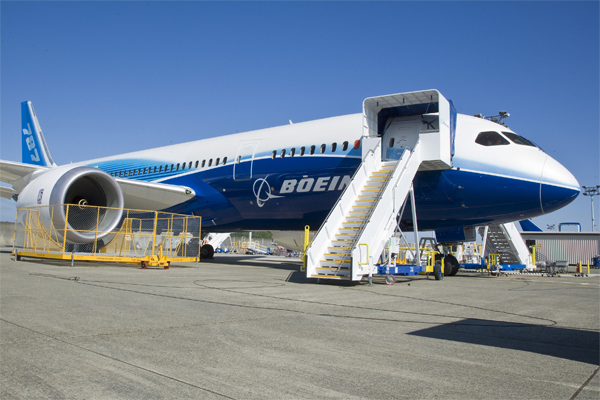 Boeing 787-8 effectuant les derniers tests avant le premier vol