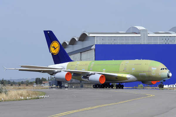 A380-800 de Lufthansa au roulage