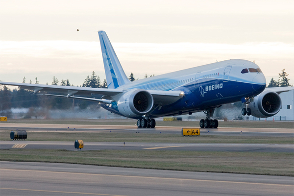 Rotation du Boeing 787-8