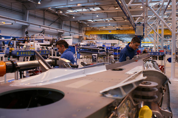 Assemblage d'un mat réacteur de l'A320