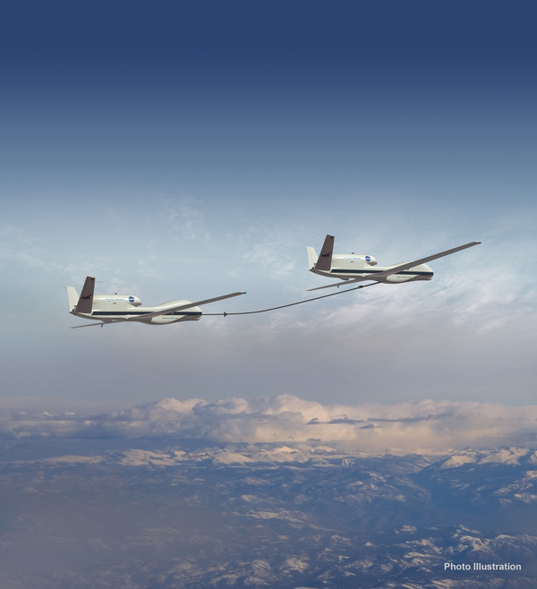 Ravitaillement en vol entre RQ-4