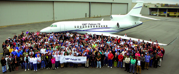 Livraison du 100e Dassault Falcon 7X