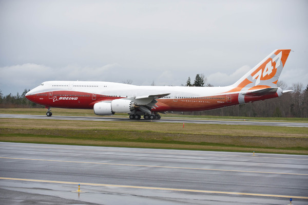 Boeing 747-8 Intercontinental lors des essais taxi