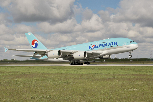 Airbus A380 de Korean Air à Hambourg