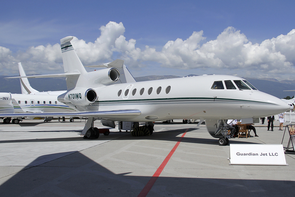 Dassault Falcon 50EX - N701WQ - Guardian Jet, EBACE 2011