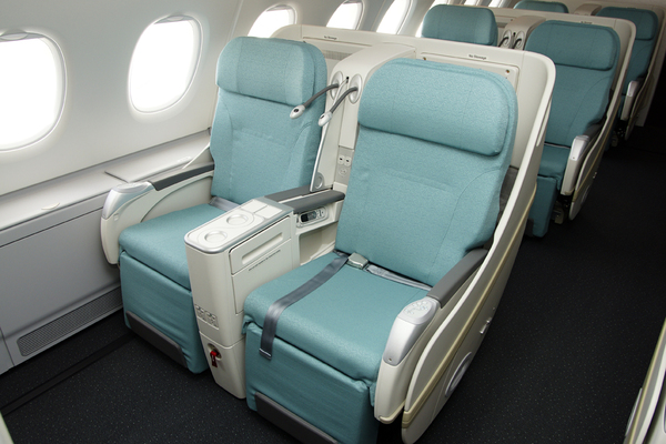 Classe affaires sur l'A380 de Korean Air