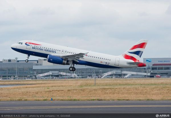Airbus livre le 100ème monocouloir à British airways