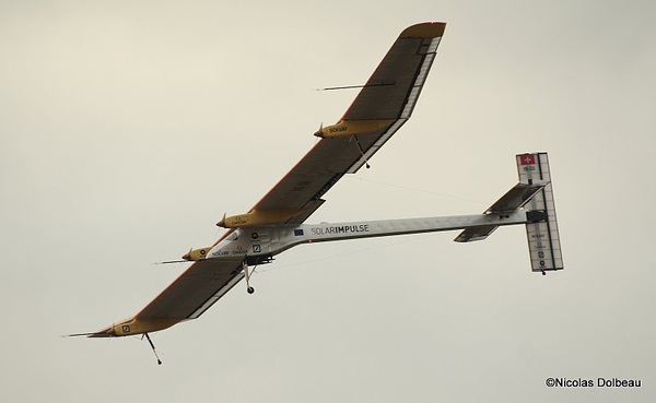 Atterrissage du Solar Impulse à l'aéroport du Bourget