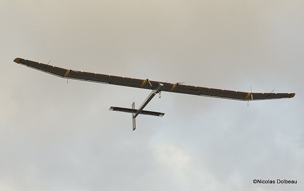 Atterrissage du Solar Impulse à l'aéroport du Bourget