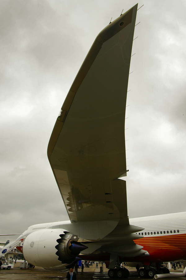 Aile du Boeing 747-8i au salon du Bourget 2011