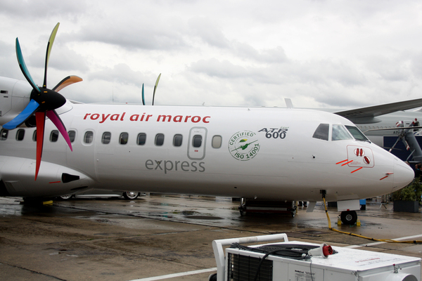 L'ATR 72-600 de la compagnie Royal Air Maroc au Bourget 2011