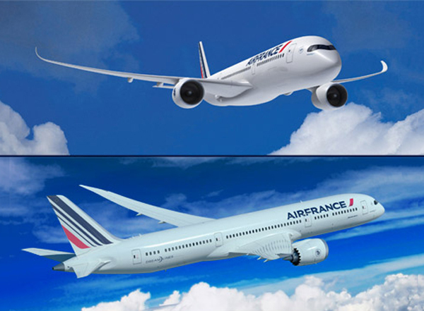 A350 et 787 d'Air France