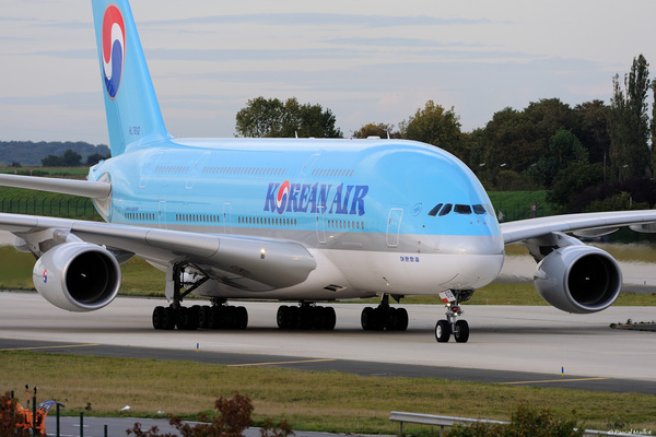 L'A380 Korean Air à CDG pour la première fois