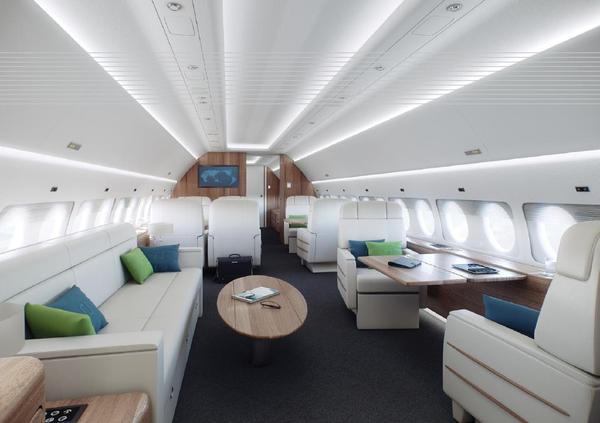 Cabine du Sukhoi Business Jet