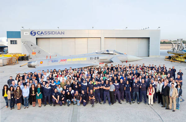 Célébration de la livraison du 300e Eurofighter Typhoon