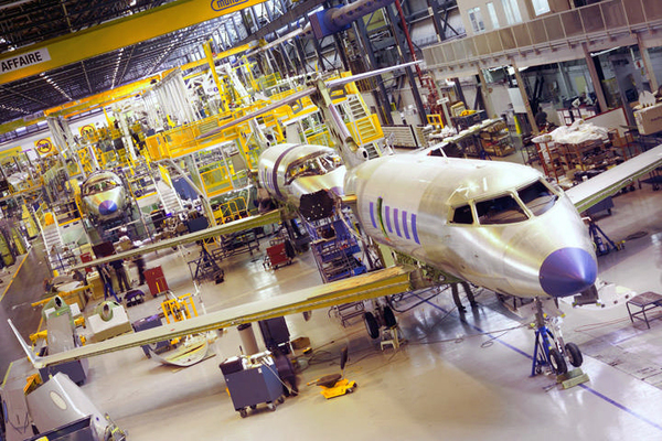 Chaîne production Bombardier Challenger