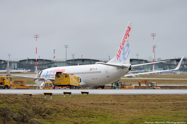 Sortie de piste Vol Air Europa UX1009 à CDG