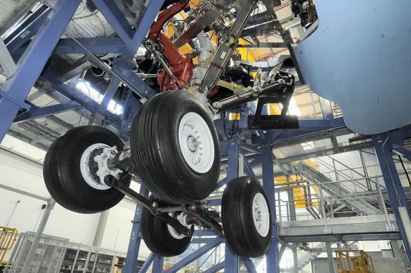 Train d'atterrissage Airbus A350 XWB.