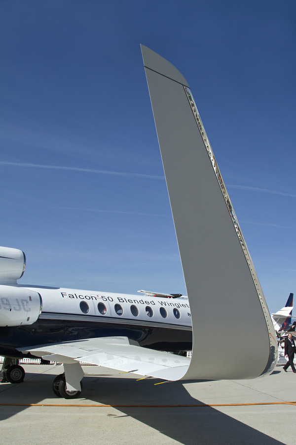 Falcon 50 avec des Blended Winglets