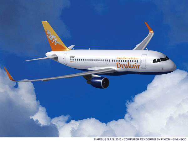 Airbus A319 de Drukair