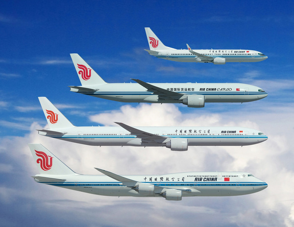 Boeing 737, 777, 747 Air China