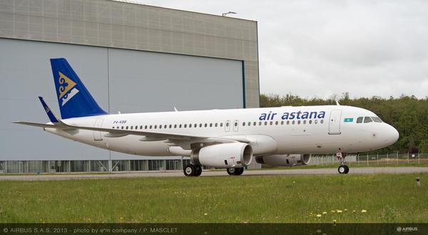 Airbus A320 sharklets Air Astana