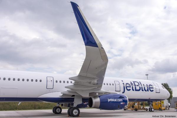 Airbus A321 sharklets Jetblue