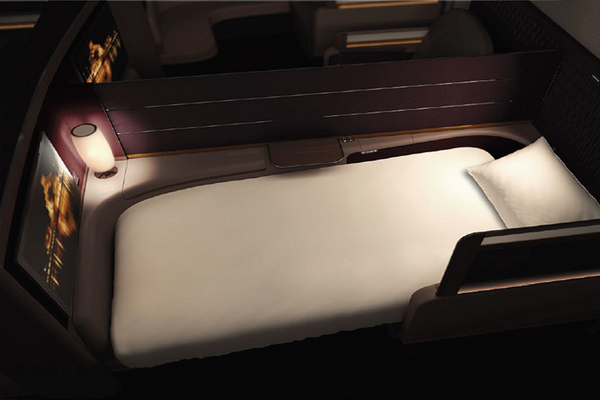 first class Airbus A380 Qatar Airways