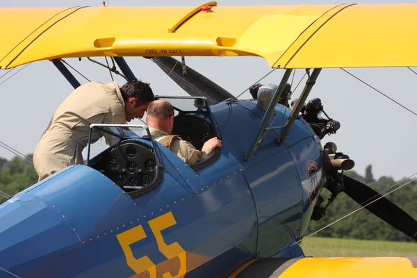 Préparatifs meeting Cerny - La Ferté-Alais 2014