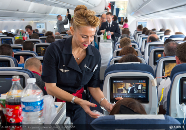 Airbus A350 XWB avec des passagers