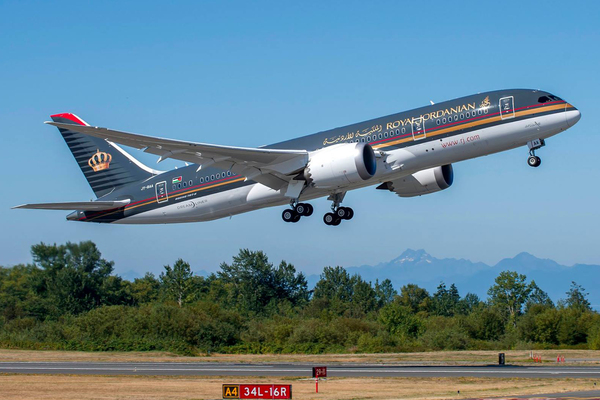 Premier Boeing 787 Dreamliner Royal Jordanian