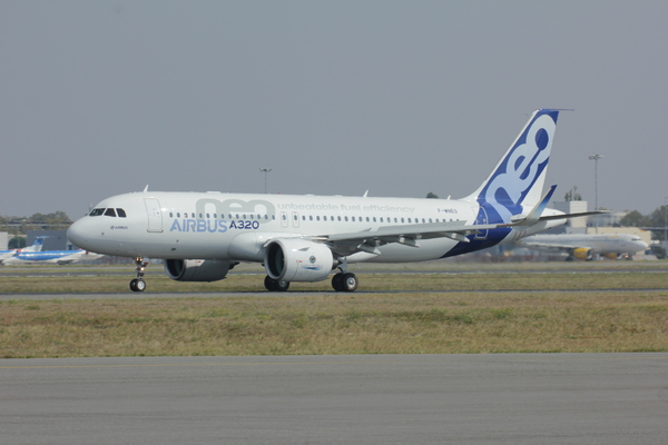 Atterrissage Airbus A320neo
