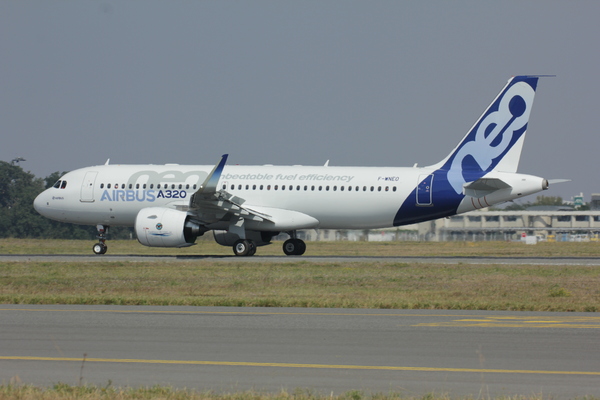 Atterrissage Airbus A320neo