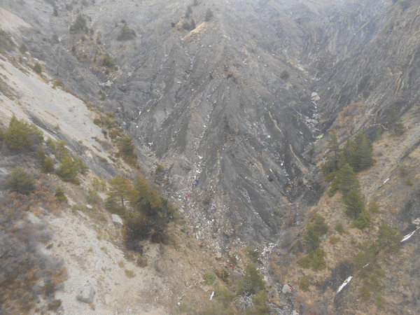 Site du crash de l'A320 de Germanwings