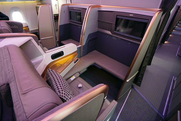 Classe Affaires de l'AAirbus A350 de Singapore Airlines