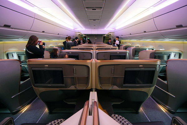 Classe Affaires de l'AAirbus A350 de Singapore Airlines