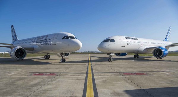 Airbus A320neo et Bombardier Cseries