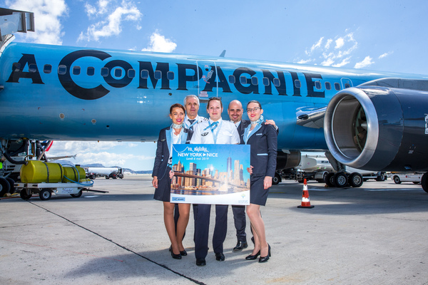 La Compagnie Vol inaugural Nice-New York La Compagnie Vol inaugural Nice-New York